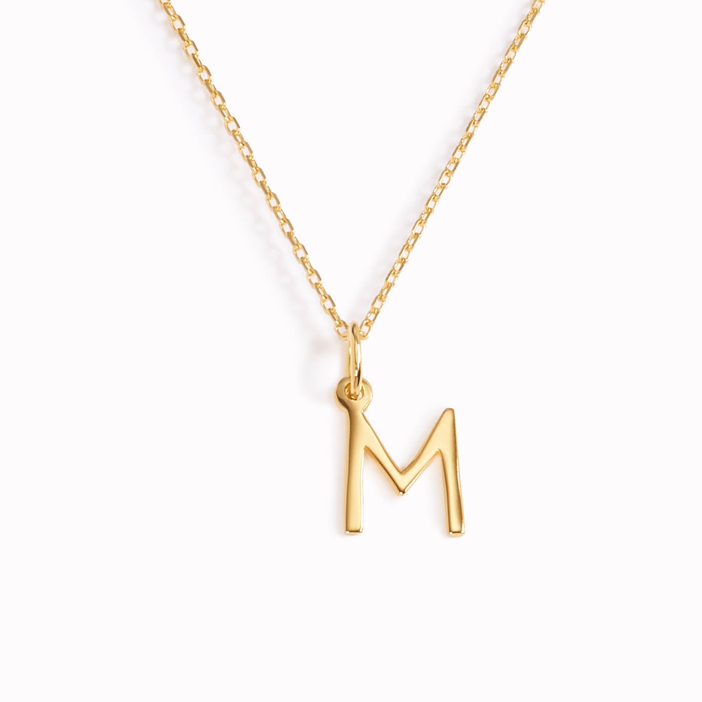 Royal Chain Silver M Letter Necklace AGRCM13442-18 | James Douglas Jewelers  LLC | Monroeville, PA