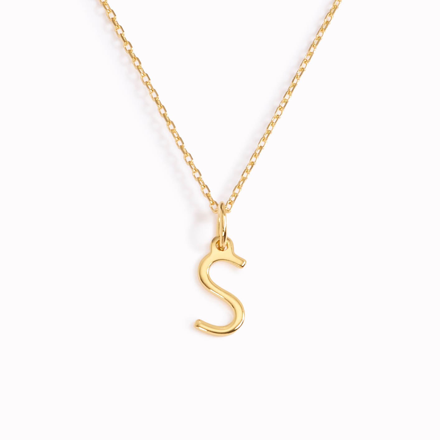 14K Solid White Gold Letter Necklace, Minimalist Initial Necklace, Layering  Necklace, All Letters Available, Letter S Necklace - Etsy