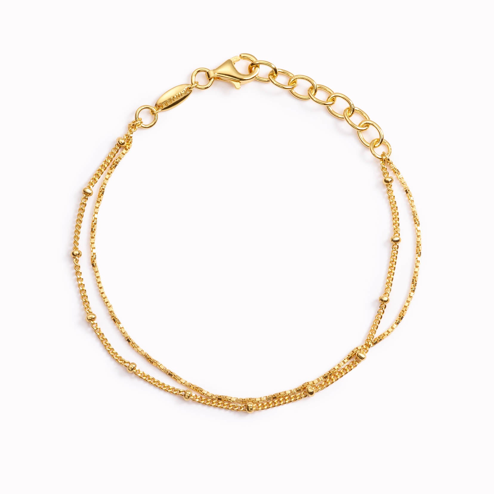 Double Chain Bracelet - Kjersti | Linjer Jewelry