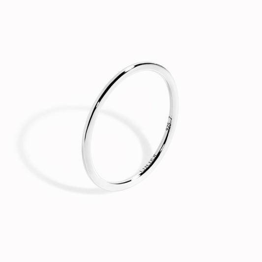 Silver stacking ring