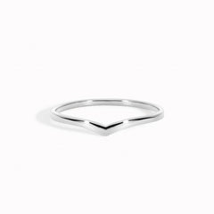 V Ring Silver - Nora | Linjer Jewelry