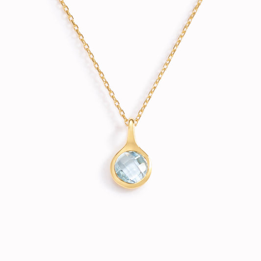 Gold Vermeil, Blue Topaz
