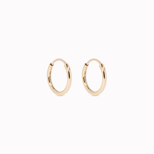 14k Gold Hoops 10mm - Sonia | Linjer Jewelry