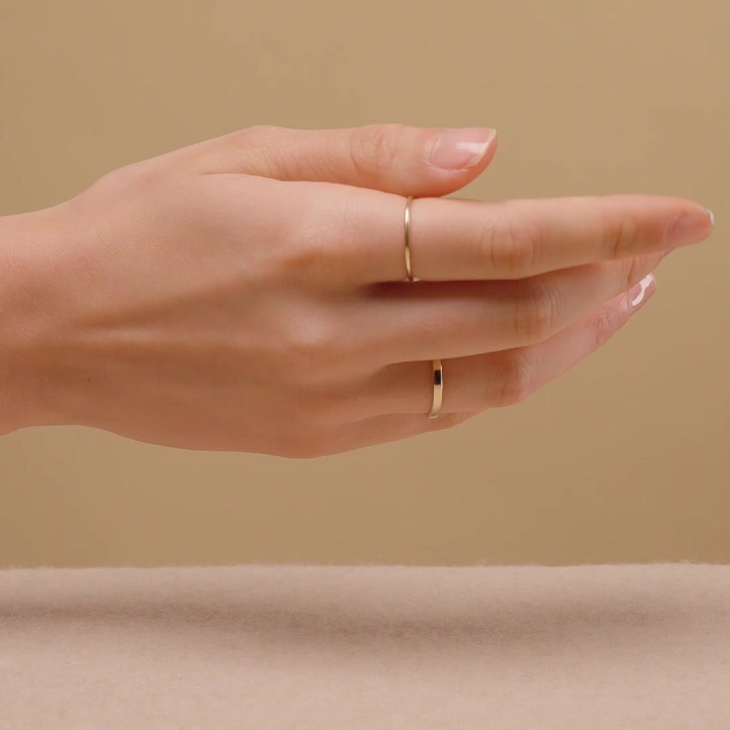 Gold Stacking Ring - Liv | Linjer Jewelry