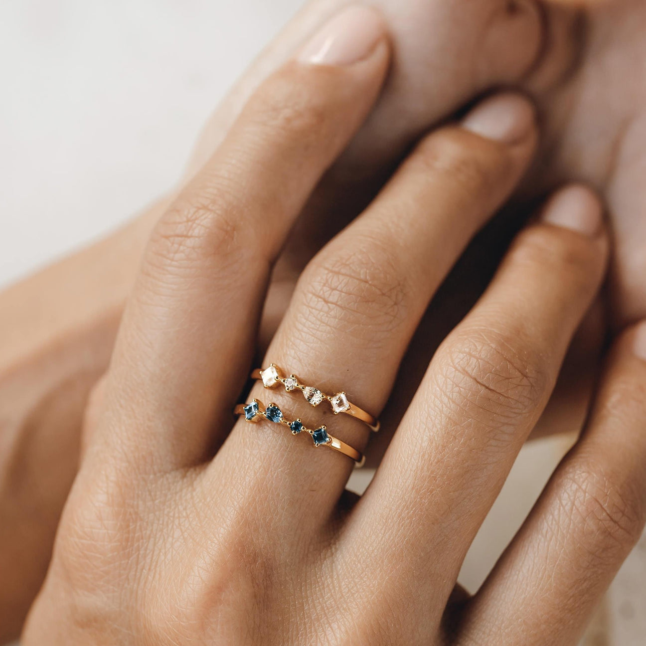 London Blue Topaz Ring - Ilse | Linjer Jewelry