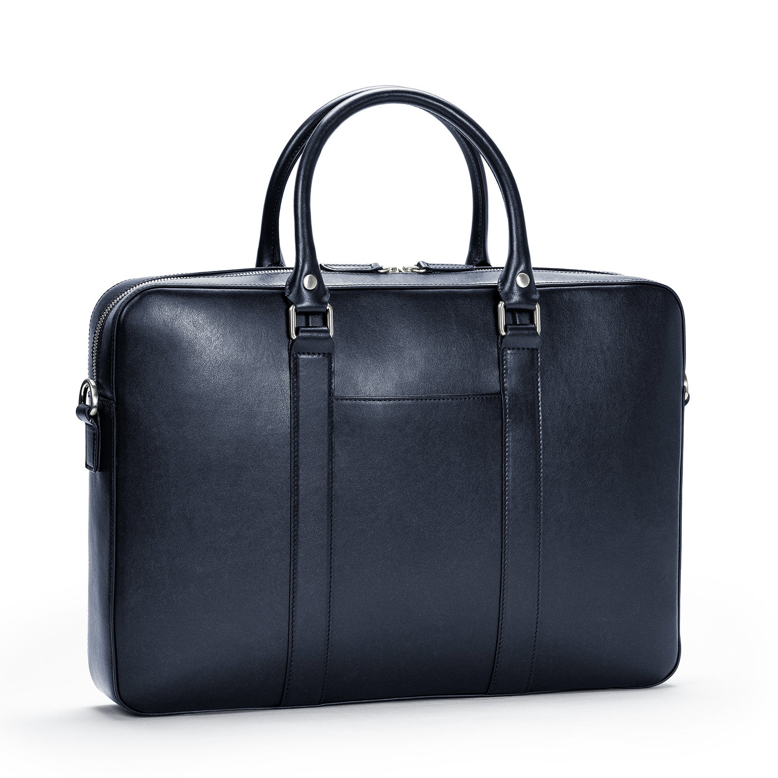 The Soft Briefcase - Navy | Linjer Leather Goods