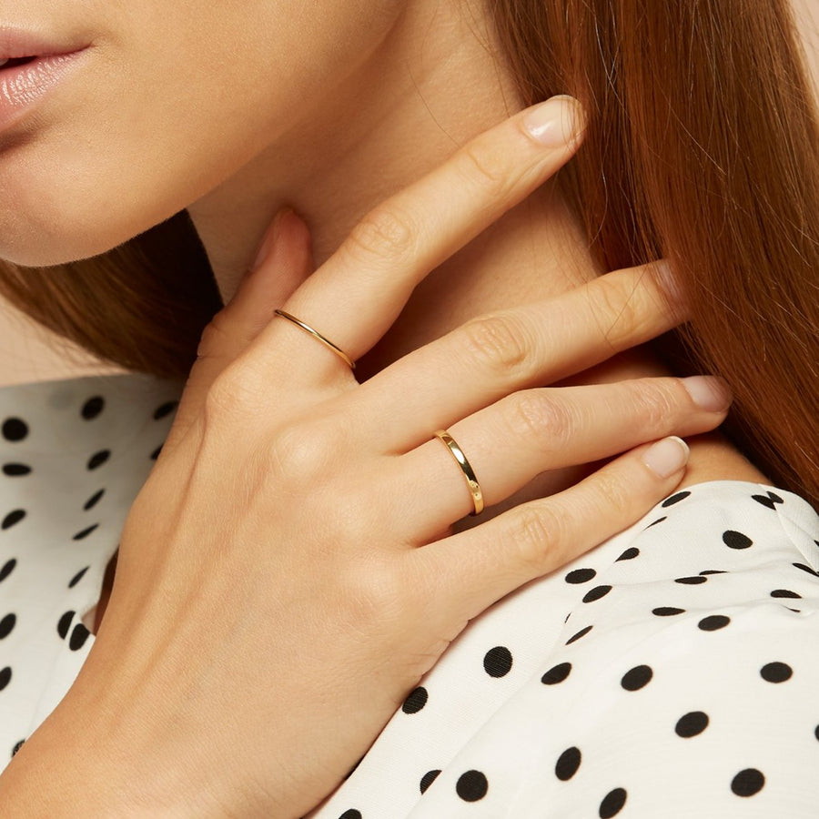 14k Gold Stacking Ring | Linjer Jewelry