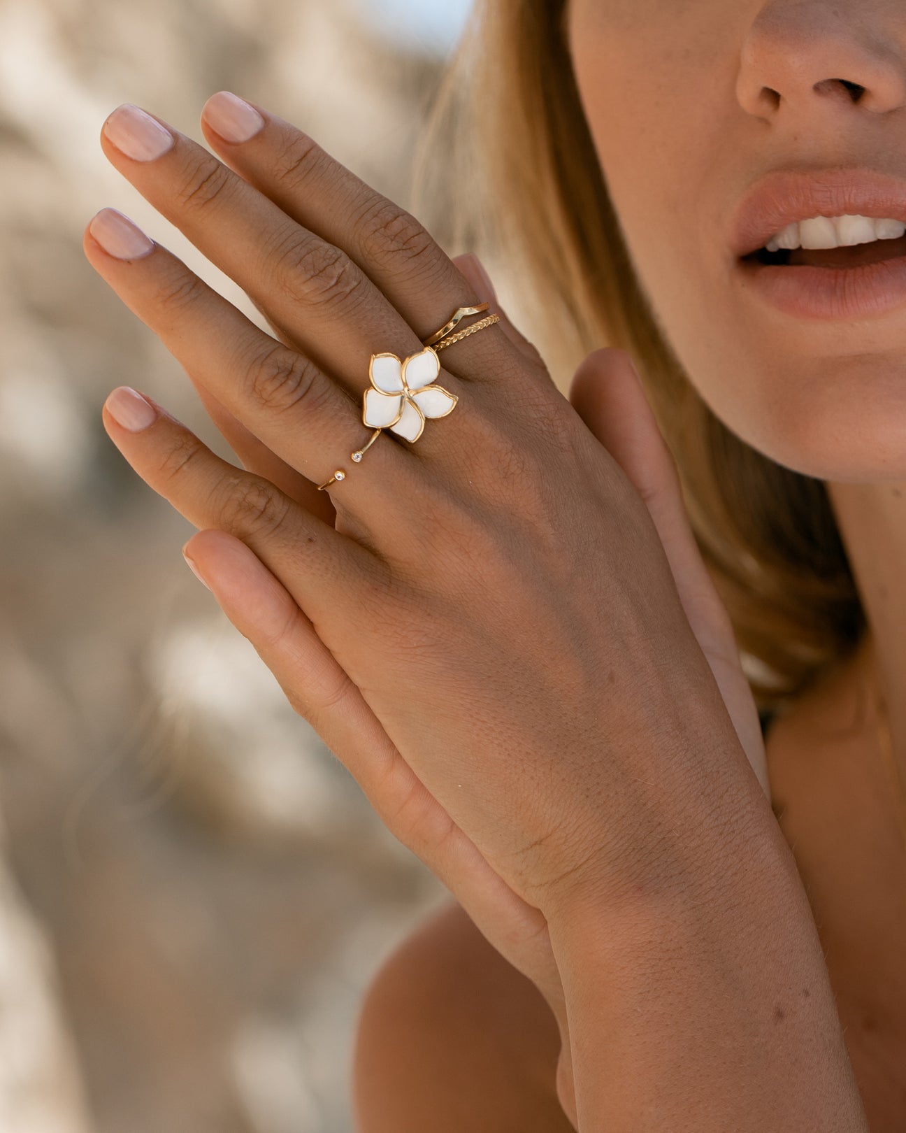 Flower Ring - Plumeria | Linjer Jewelry
