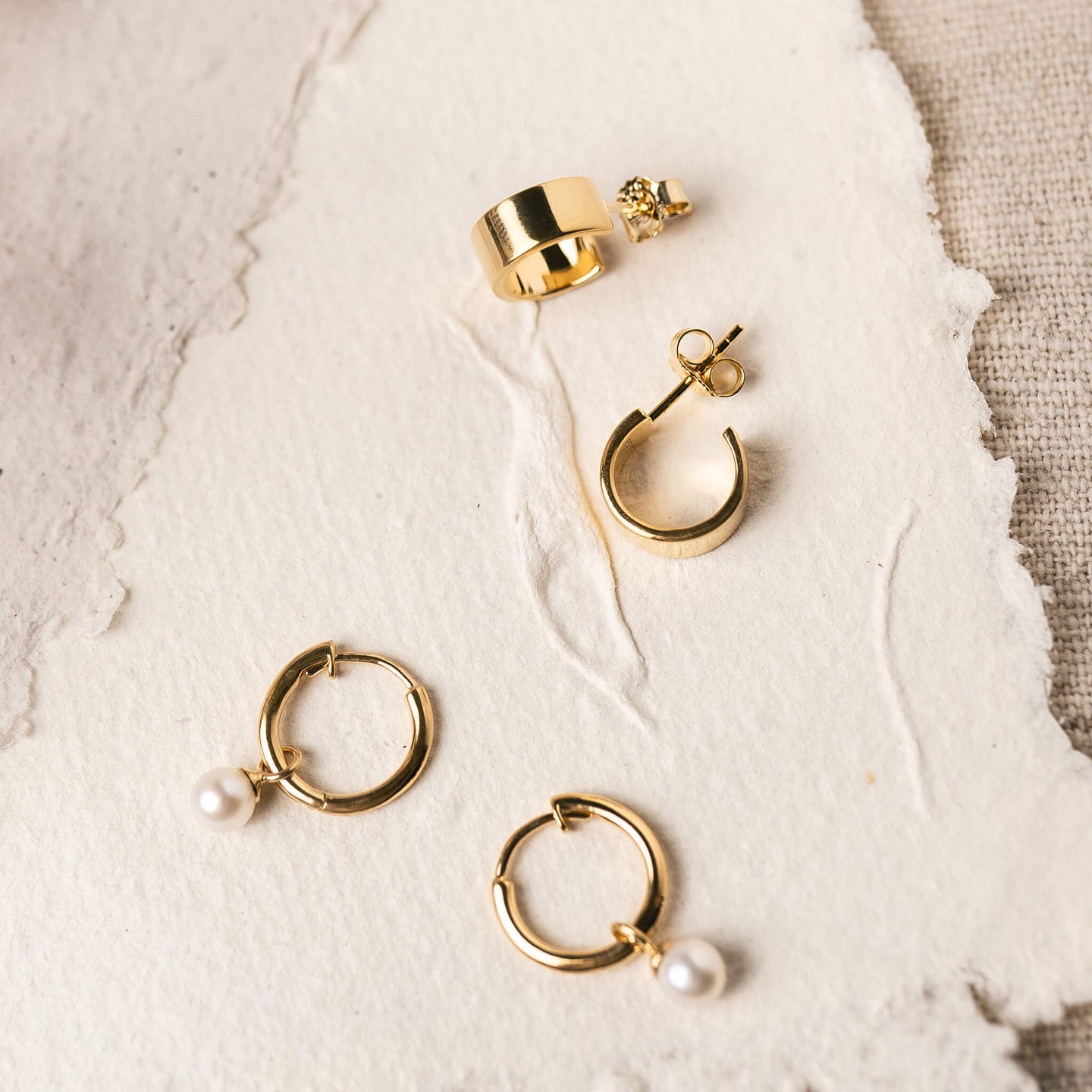 Chunky Gold Hoop Earrings - Sissel