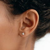 14k White Gold Diamond Stud Earrings - Trillium