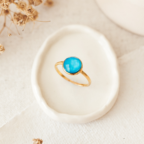 Don't Look Back Ring in Amalfi Blue