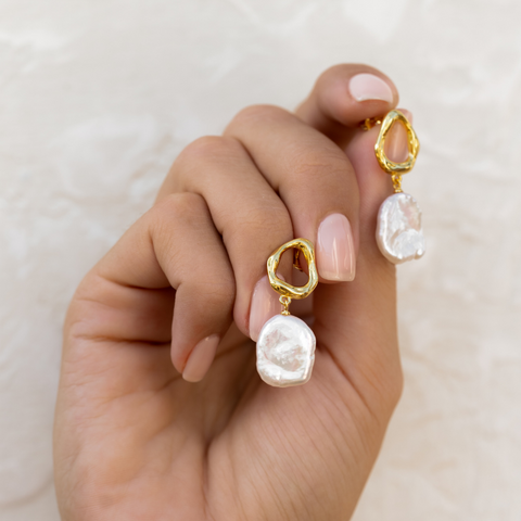 Adriana Keshi Pearl Earrings