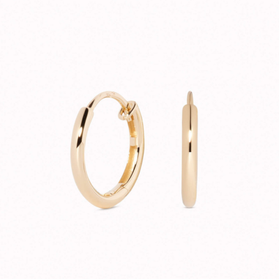 gold jewelry identification marks - 14k Gold Hoops 10mm - Sonia