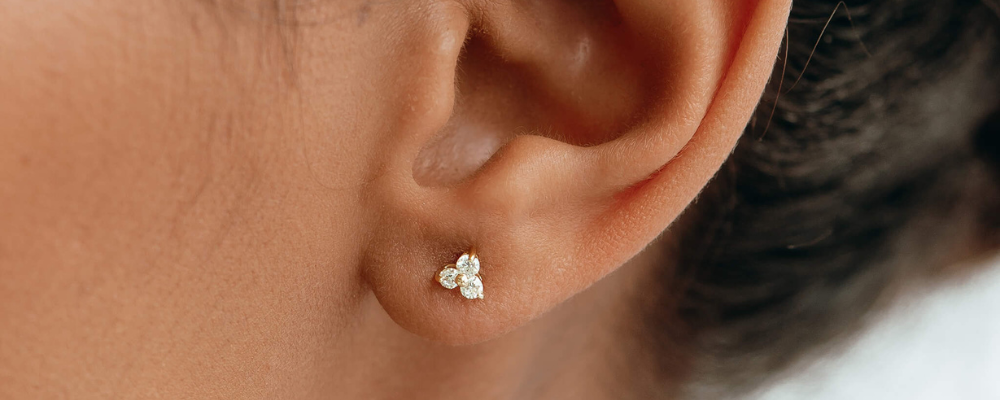 Lab-grown diamond earrings