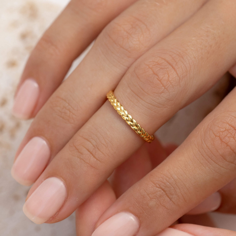 Gold Braid Ring 