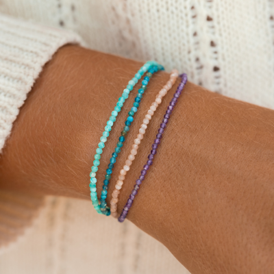Healing Crystal Jewelry - 4 Strand Beaded Bracelet