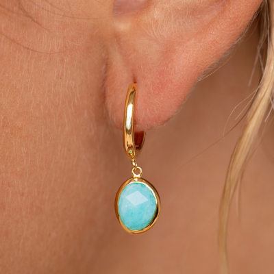Amazonite - Amazonite Earrings - Clara