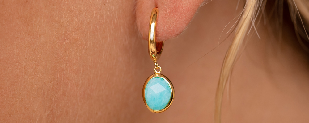 Amazonite Jewelry - Amazonite Earrings - Clara