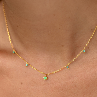 Gemstone Jewelry - Amazonite Necklace - Carmen