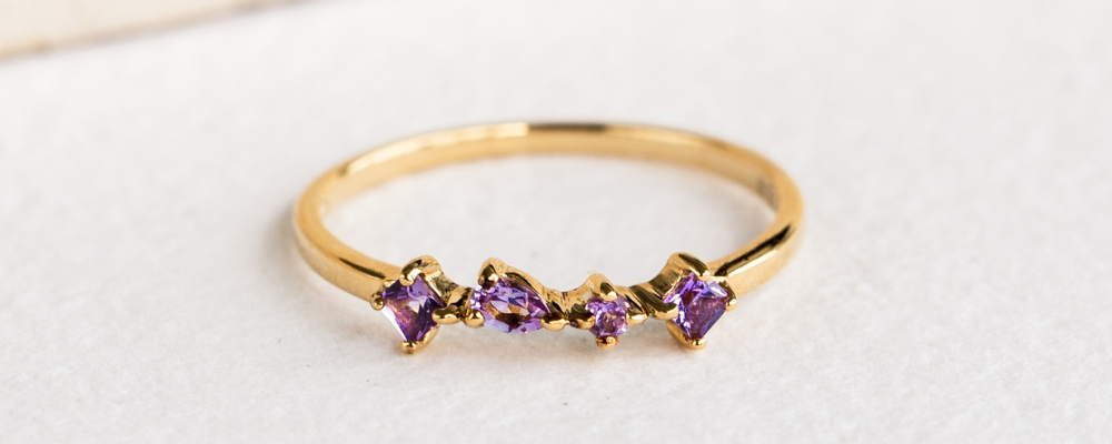 Amethyst Jewelry-Amethyst Ring - Ilse	