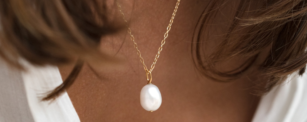Freshwater Pearl Jewelry-Baroque Freshwater Pearl Necklace 