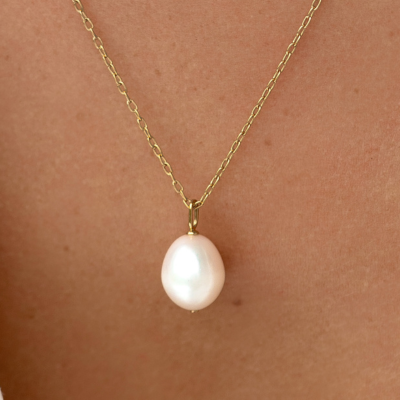 How to Tell if Pearls are Real - Baroque Pearl Necklace