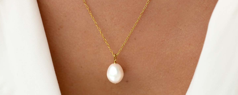 Bridal Jewelry - Baroque Pearl Necklace