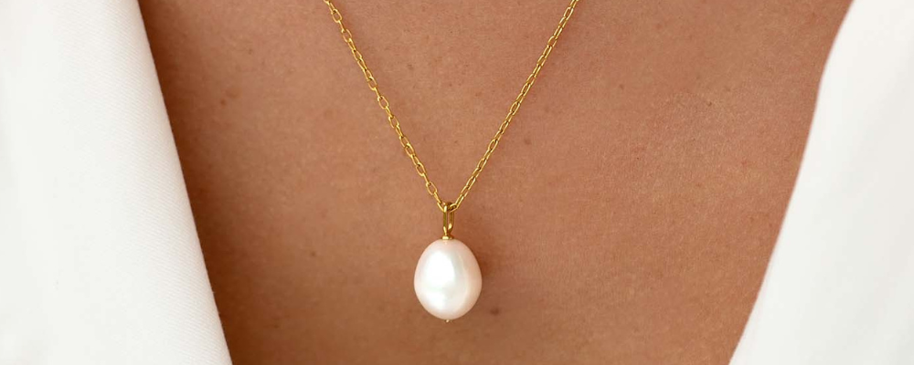 Simple Jewelry - Baroque Pearl Necklace