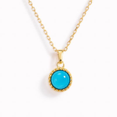 Turquoise Jewelry - December Birthstone Necklace - Turquoise