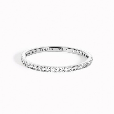 Does Sterling Silver Turn Green -  Eternity Ring Silver - Olivia