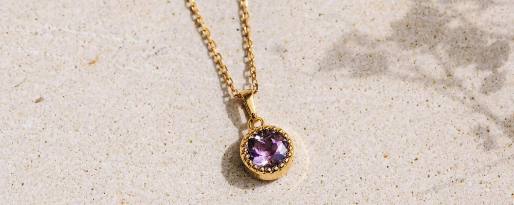  Amethyst Jewelry- February Birthstone Necklace - Amethyst