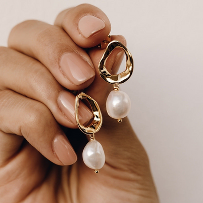 How to Clean Pearls - Pearl Drop Earrings - Mathilde