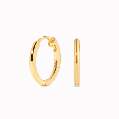 Minimalist Earrings - Gold Huggie Earrings - Kirsten