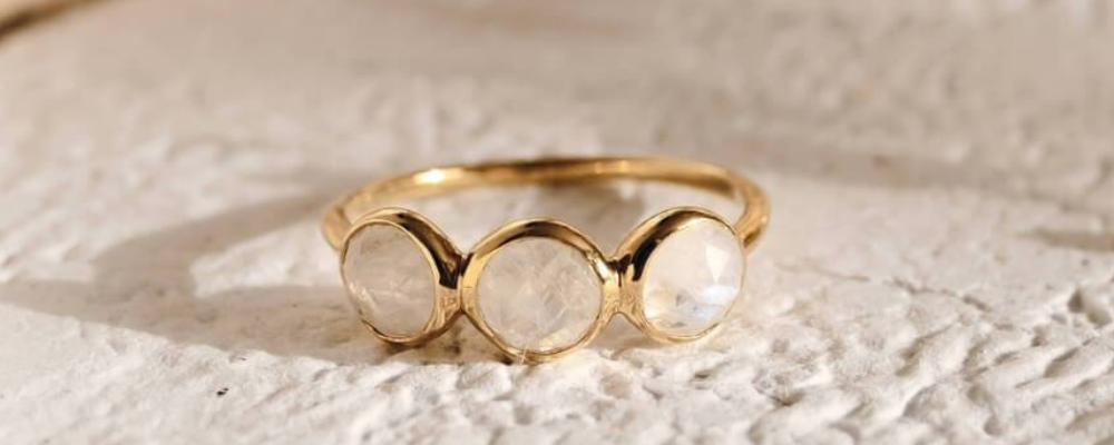 Moonstone Jewelry - Moonstone Ring - Elisa