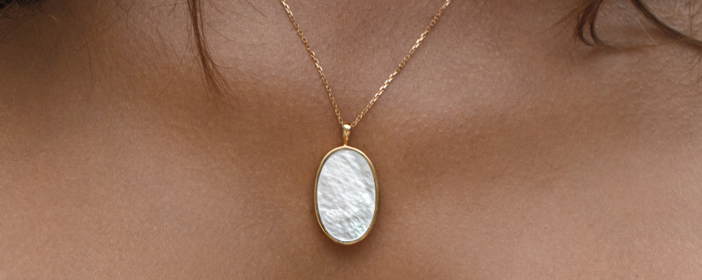 Bridal Jewelry - Mother of Pearl Necklace