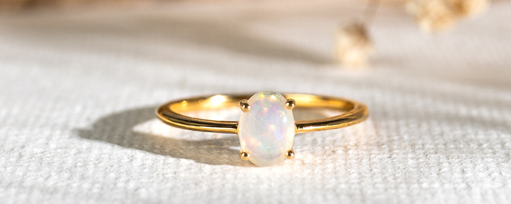 Dainty Rings-Opal Ring - Isabel	