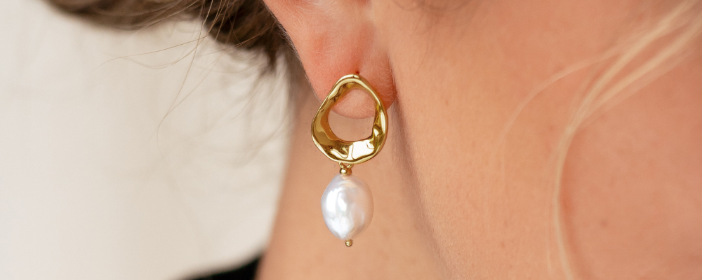 Bridal Jewelry - Pearl Drop Earrings - Mathilde