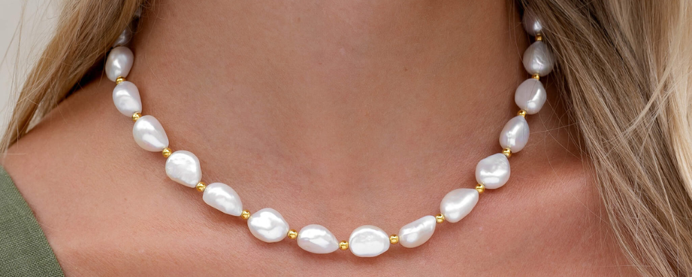 Baroque Pearl Jewelry-Pearl Necklace - Ingrid