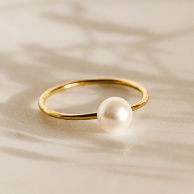 How to Tell if Pearls are Real - Pearl Ring - Lea