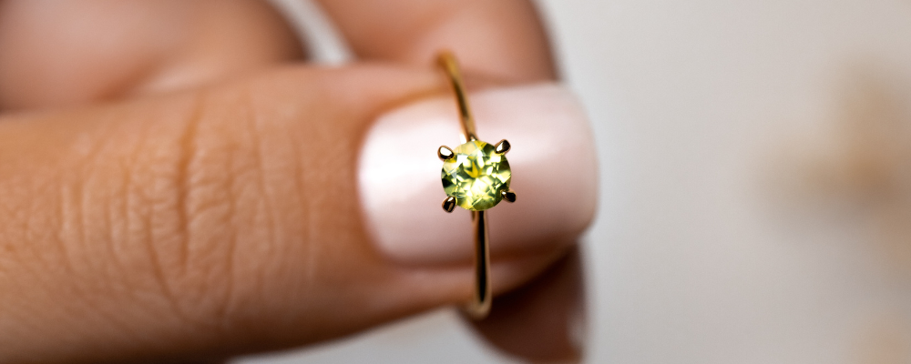 August Birthstone - Peridot Jewelry- Peridot Ring - Lilly 