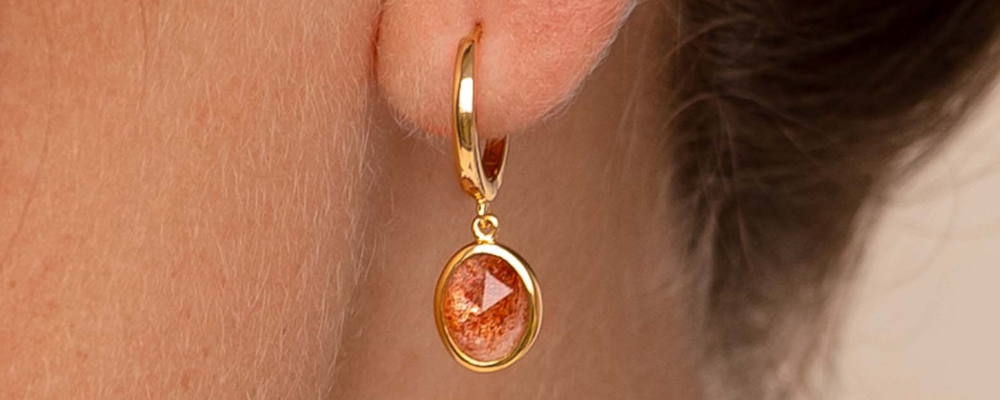 Sunstone Jewelry - Sunstone Earrings - Clara