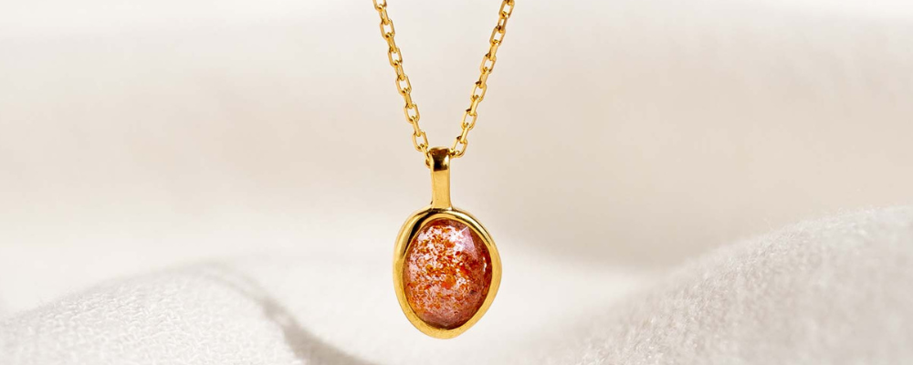 Sunstone Jewelry - Sunstone Necklace - Hilda