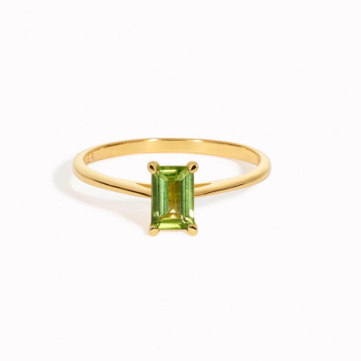 Popular Gemstone - Baguette Ring Peridot -Charlotte