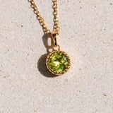 Birthstone Necklace August Peridot