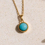Birthstone Necklace December Turquoise 