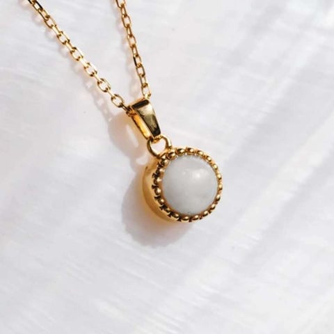 birthstone necklace pearl 