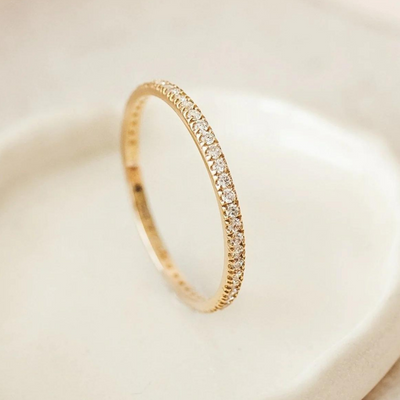 gold jewelry identification marks - Diamond Eternity Ring