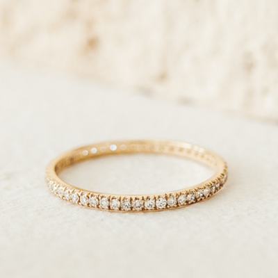 Unique Engagement Ring - Diamond Eternity Ring