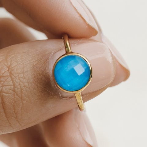 Don't look back ring amalfi blue