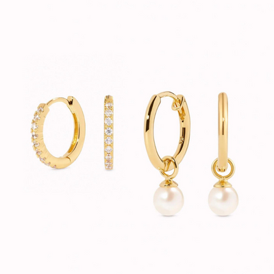 Huggie Earrings - Gold Huggie Earrings Set